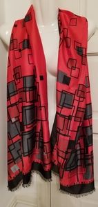 Vintage long satiny Chantal scarf